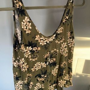 Cropped Floral Tank